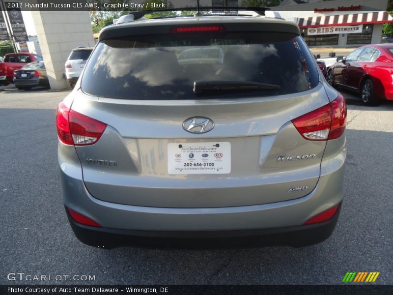 Graphite Gray / Black 2012 Hyundai Tucson GLS AWD