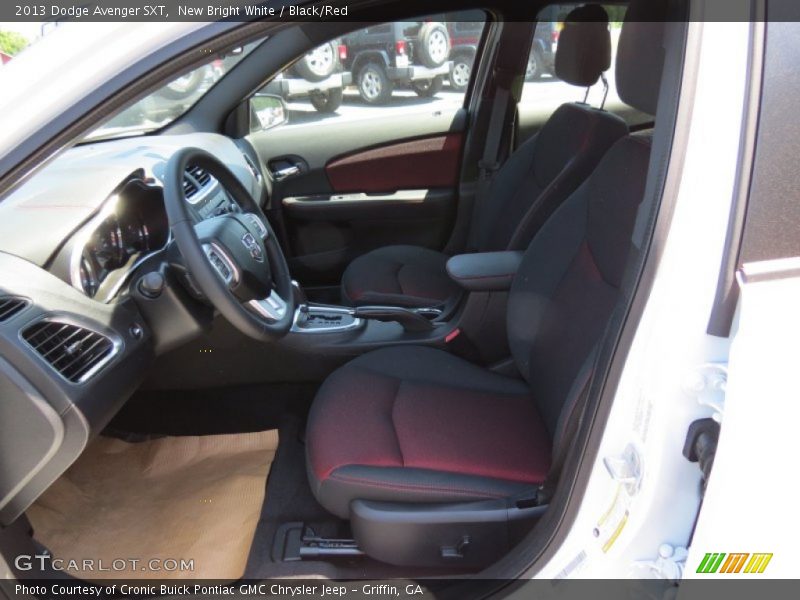 New Bright White / Black/Red 2013 Dodge Avenger SXT