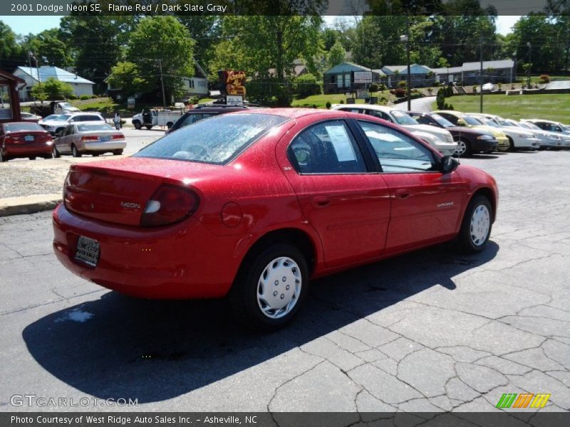 Flame Red / Dark Slate Gray 2001 Dodge Neon SE