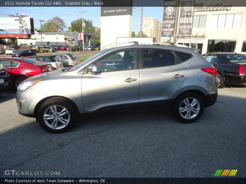 Graphite Gray / Black 2012 Hyundai Tucson GLS AWD