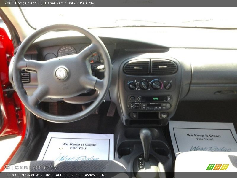 Flame Red / Dark Slate Gray 2001 Dodge Neon SE