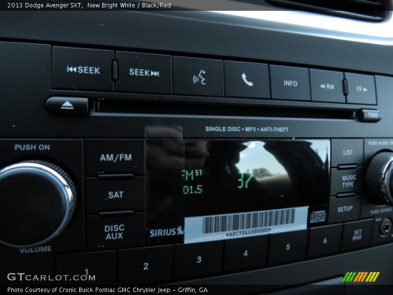 New Bright White / Black/Red 2013 Dodge Avenger SXT