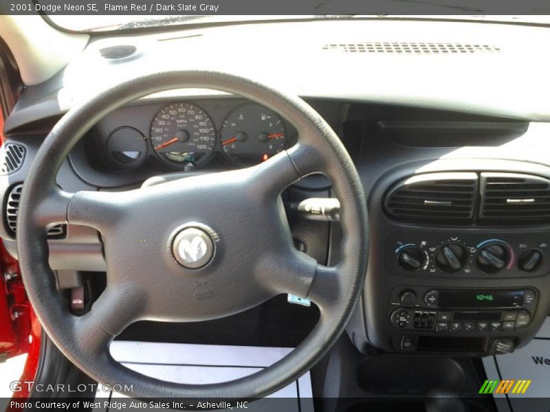 Flame Red / Dark Slate Gray 2001 Dodge Neon SE