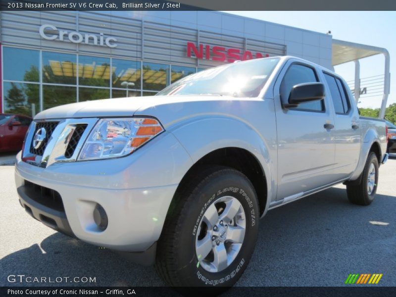 Brilliant Silver / Steel 2013 Nissan Frontier SV V6 Crew Cab
