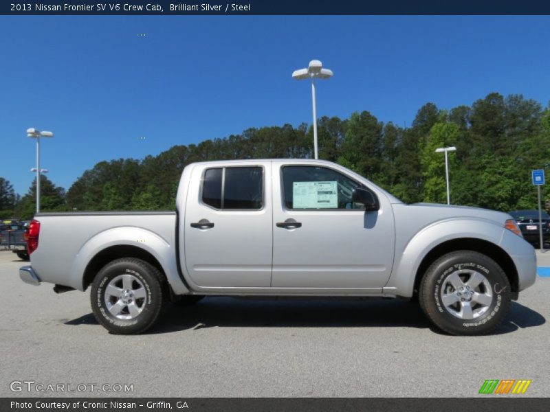 Brilliant Silver / Steel 2013 Nissan Frontier SV V6 Crew Cab