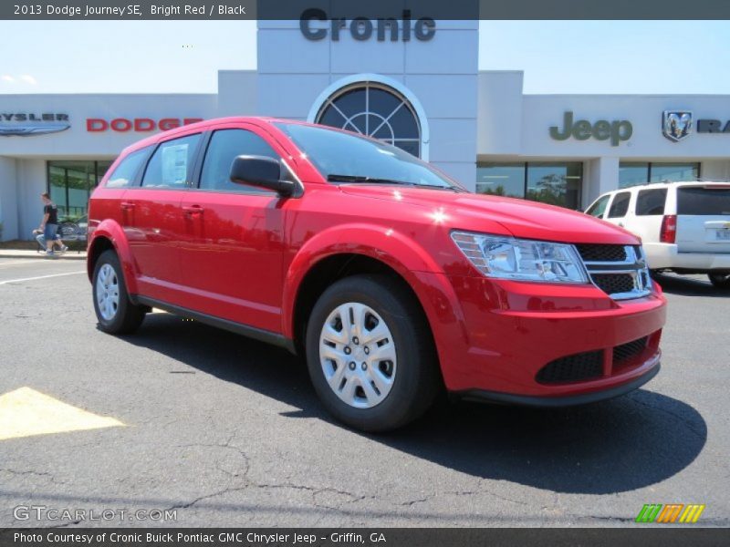 Bright Red / Black 2013 Dodge Journey SE
