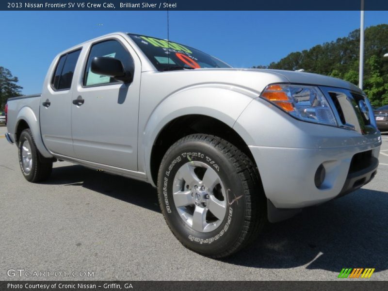 Brilliant Silver / Steel 2013 Nissan Frontier SV V6 Crew Cab