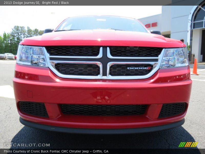 Bright Red / Black 2013 Dodge Journey SE