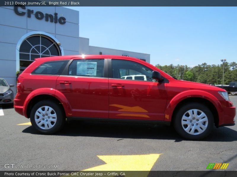 Bright Red / Black 2013 Dodge Journey SE