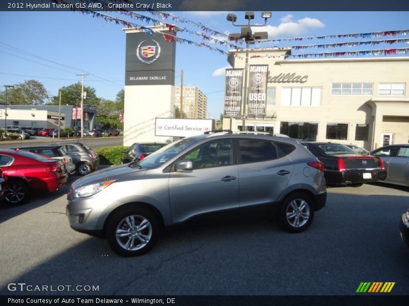 Graphite Gray / Black 2012 Hyundai Tucson GLS AWD