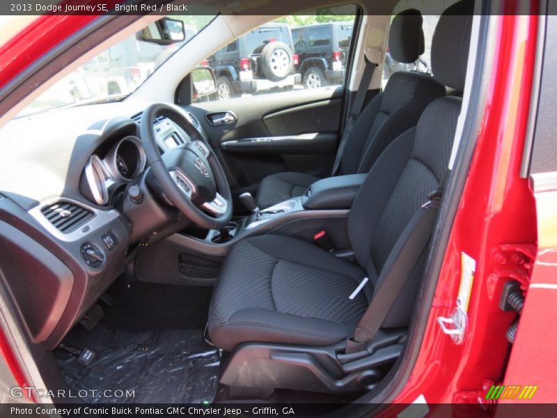 Bright Red / Black 2013 Dodge Journey SE