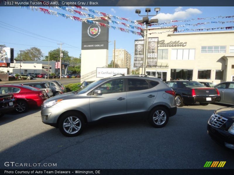 Graphite Gray / Black 2012 Hyundai Tucson GLS AWD