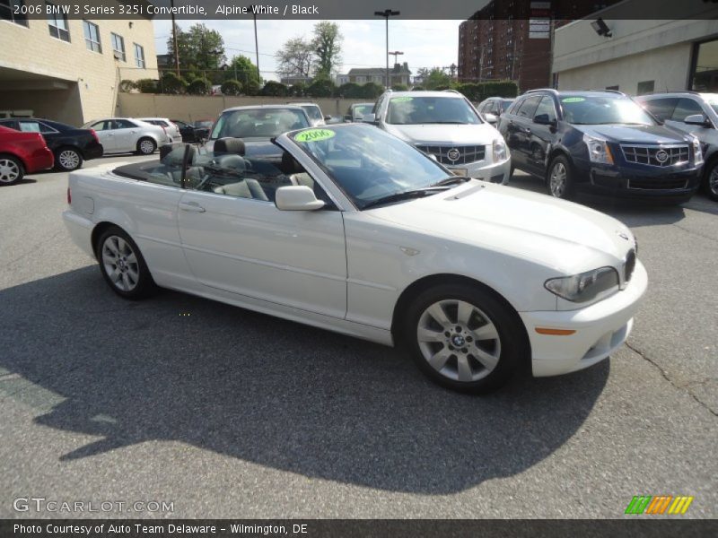 Alpine White / Black 2006 BMW 3 Series 325i Convertible