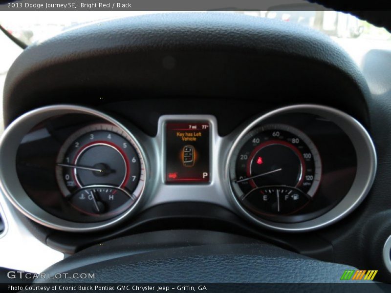 Bright Red / Black 2013 Dodge Journey SE