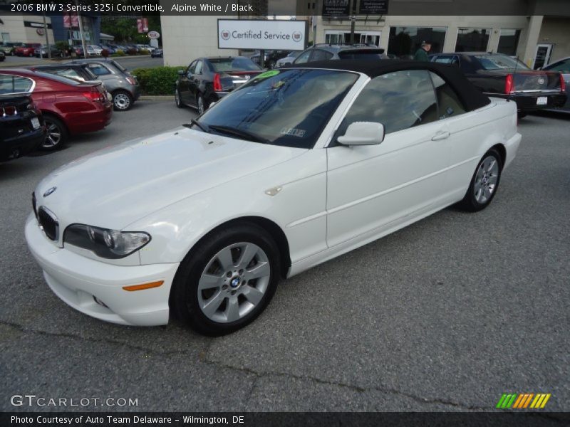 Alpine White / Black 2006 BMW 3 Series 325i Convertible