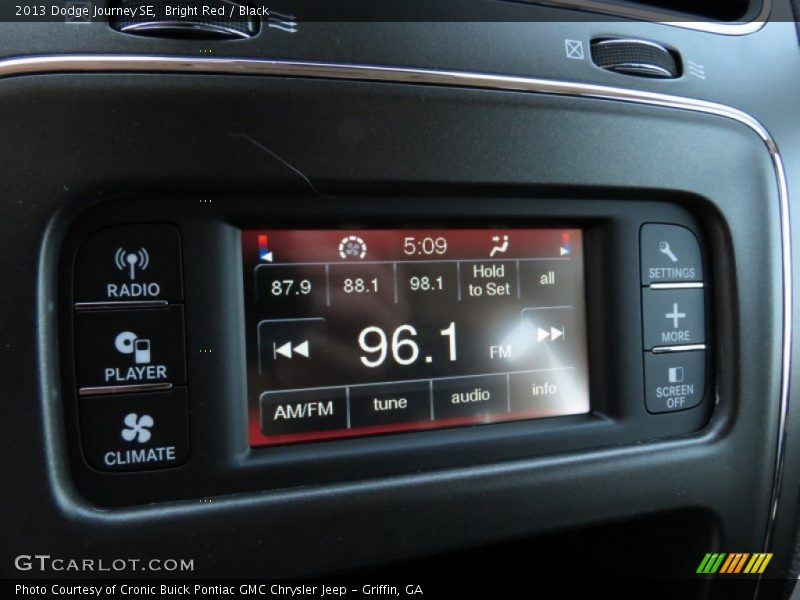 Bright Red / Black 2013 Dodge Journey SE