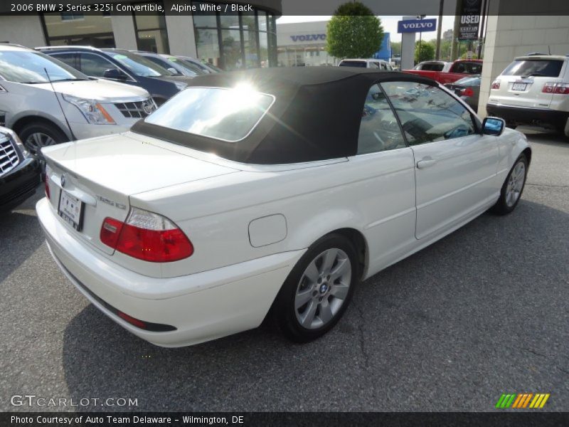 Alpine White / Black 2006 BMW 3 Series 325i Convertible