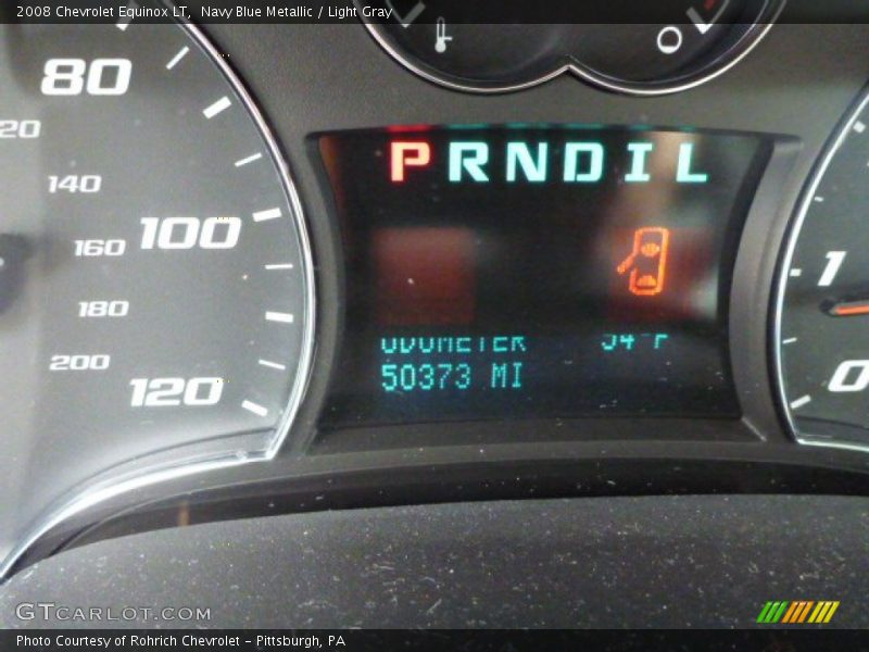 Navy Blue Metallic / Light Gray 2008 Chevrolet Equinox LT