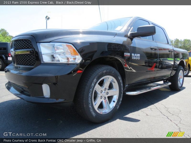 Black / Black/Diesel Gray 2013 Ram 1500 Express Crew Cab