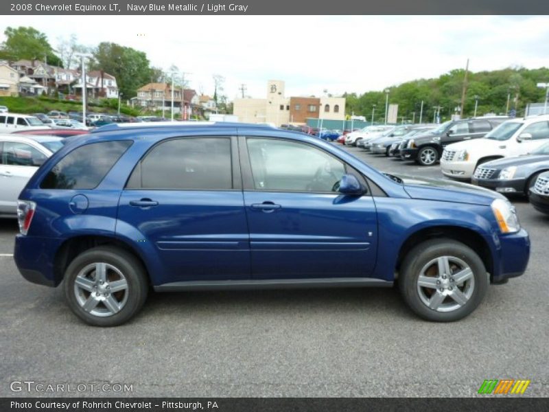 Navy Blue Metallic / Light Gray 2008 Chevrolet Equinox LT