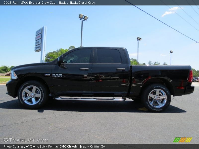 Black / Black/Diesel Gray 2013 Ram 1500 Express Crew Cab
