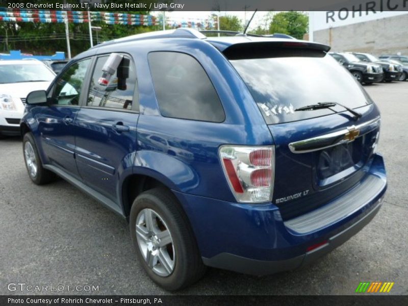 Navy Blue Metallic / Light Gray 2008 Chevrolet Equinox LT