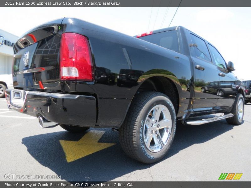Black / Black/Diesel Gray 2013 Ram 1500 Express Crew Cab