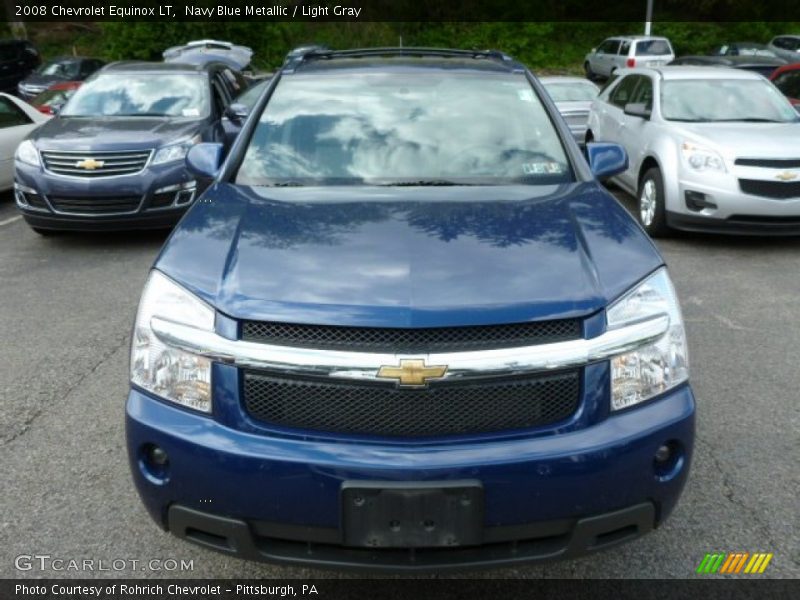 Navy Blue Metallic / Light Gray 2008 Chevrolet Equinox LT