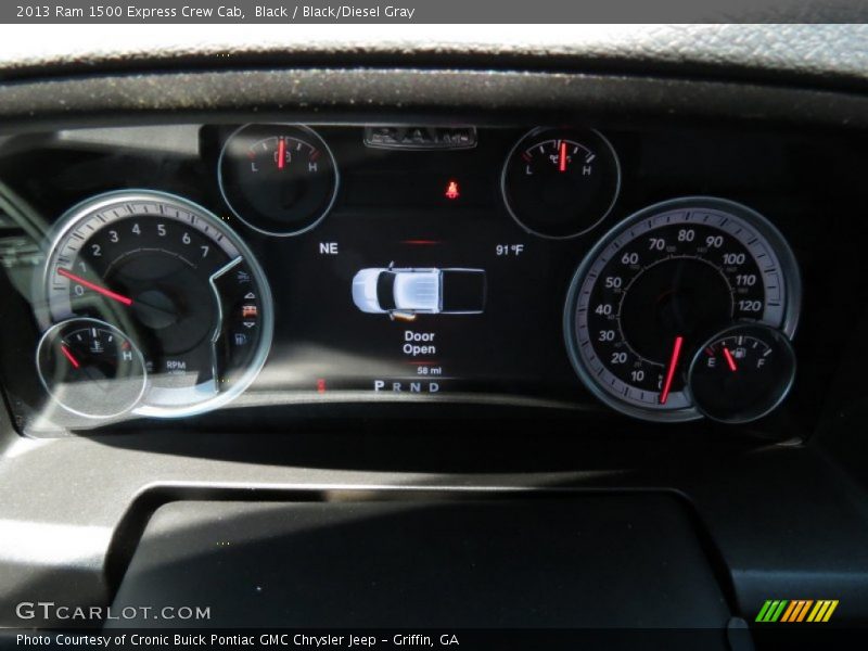 Black / Black/Diesel Gray 2013 Ram 1500 Express Crew Cab