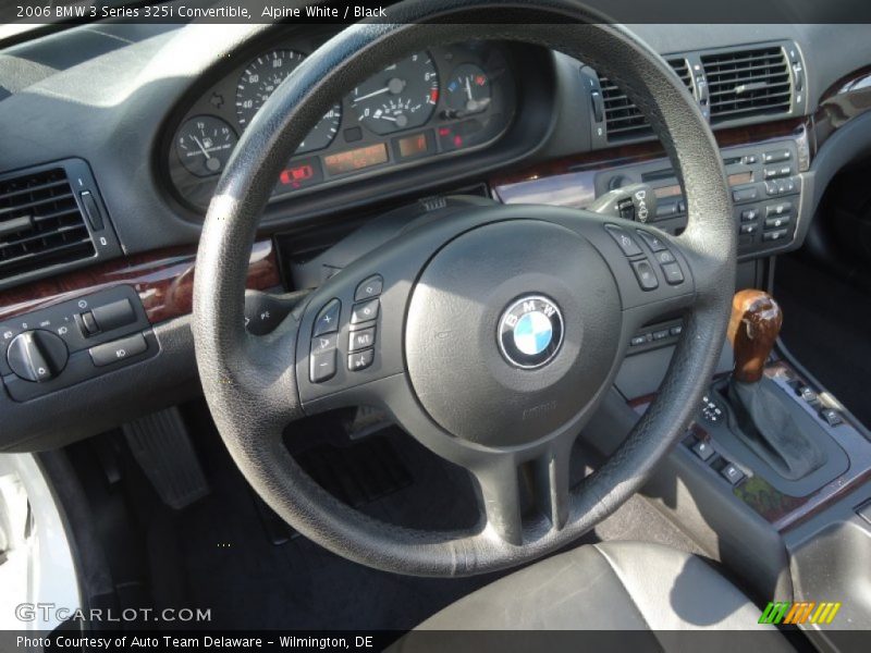 Alpine White / Black 2006 BMW 3 Series 325i Convertible