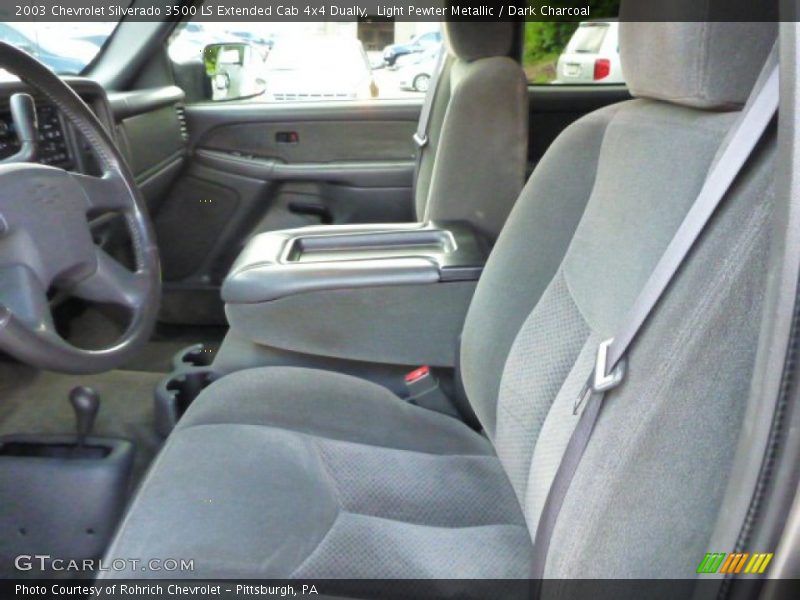 Light Pewter Metallic / Dark Charcoal 2003 Chevrolet Silverado 3500 LS Extended Cab 4x4 Dually