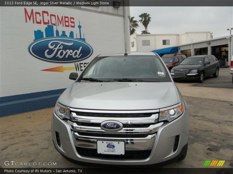 Ingot Silver Metallic / Medium Light Stone 2013 Ford Edge SE
