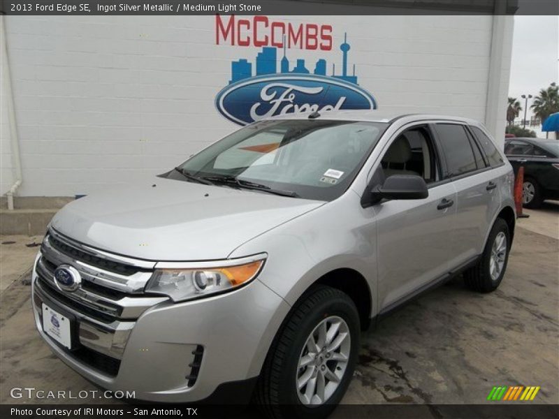 Ingot Silver Metallic / Medium Light Stone 2013 Ford Edge SE