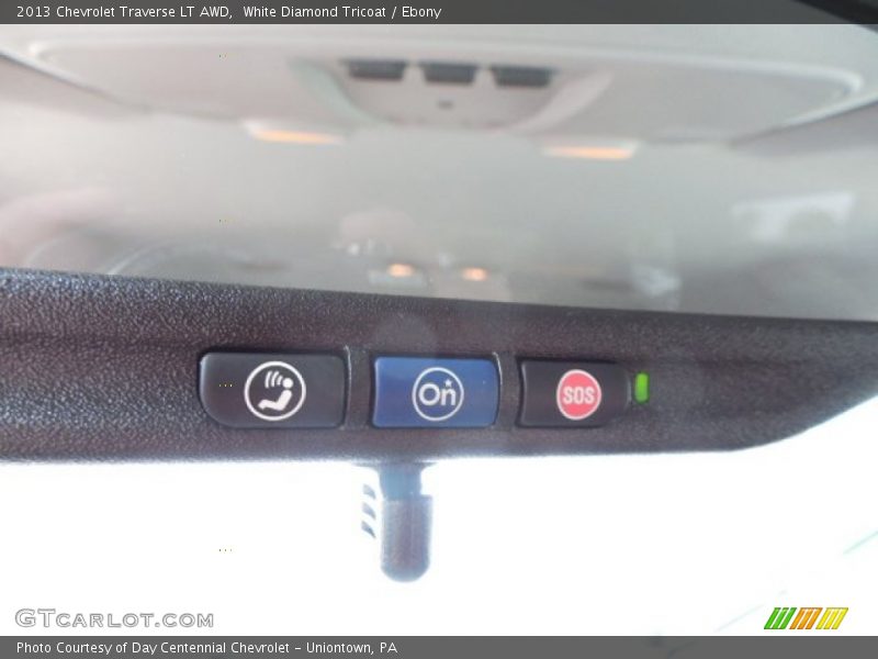 White Diamond Tricoat / Ebony 2013 Chevrolet Traverse LT AWD