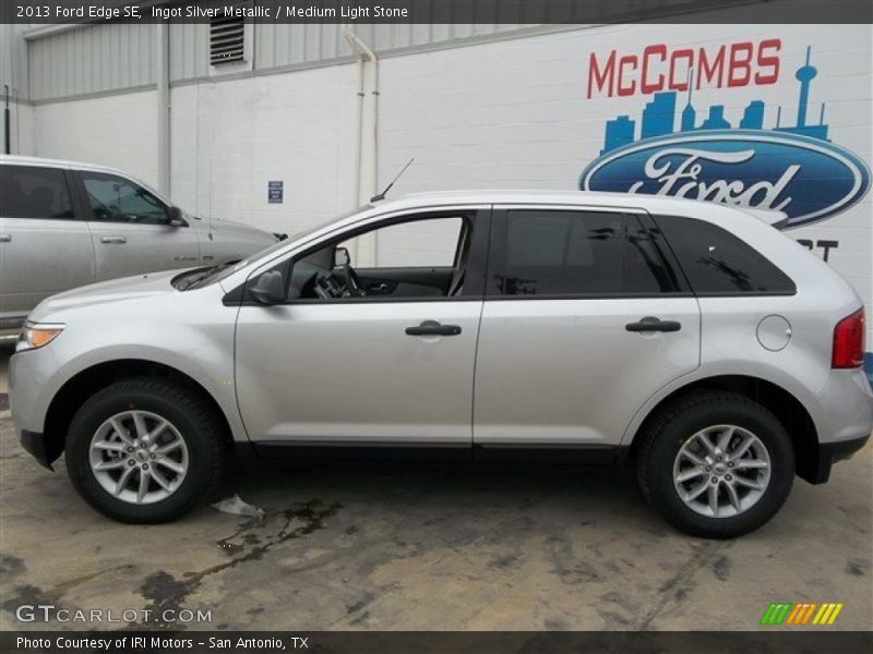 Ingot Silver Metallic / Medium Light Stone 2013 Ford Edge SE