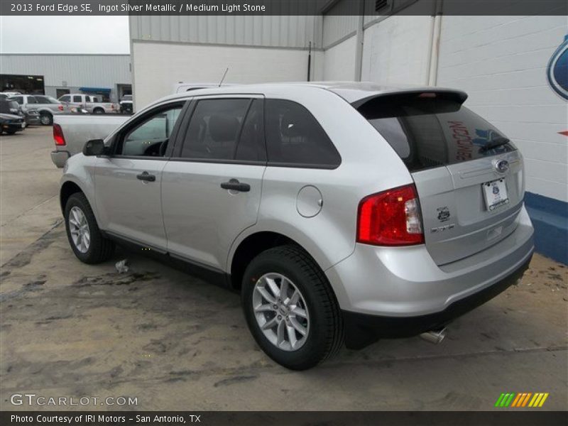 Ingot Silver Metallic / Medium Light Stone 2013 Ford Edge SE