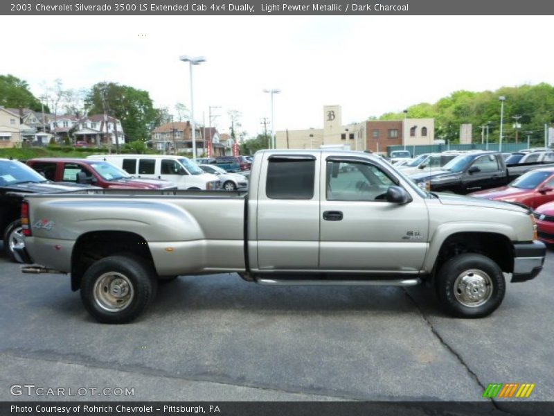 Light Pewter Metallic / Dark Charcoal 2003 Chevrolet Silverado 3500 LS Extended Cab 4x4 Dually