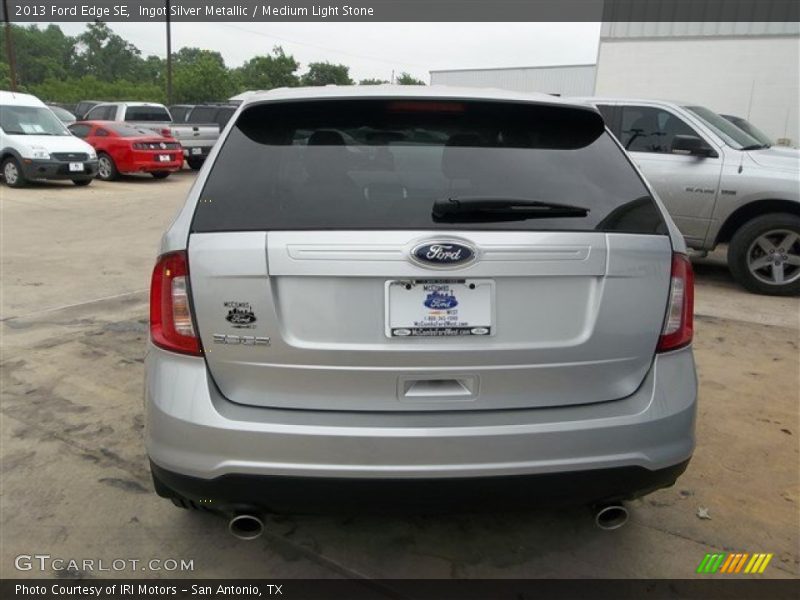 Ingot Silver Metallic / Medium Light Stone 2013 Ford Edge SE