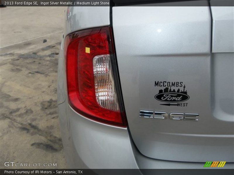 Ingot Silver Metallic / Medium Light Stone 2013 Ford Edge SE