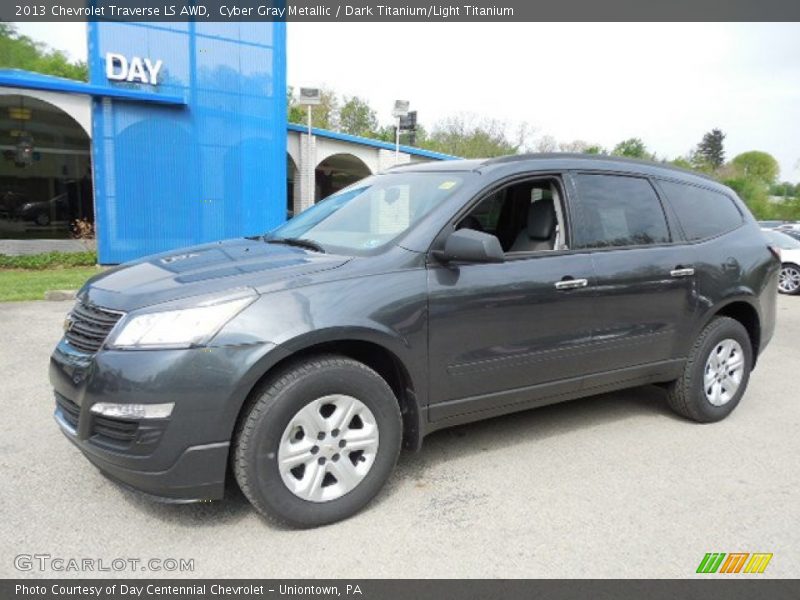 Cyber Gray Metallic / Dark Titanium/Light Titanium 2013 Chevrolet Traverse LS AWD