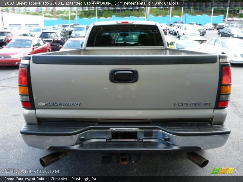 Light Pewter Metallic / Dark Charcoal 2003 Chevrolet Silverado 3500 LS Extended Cab 4x4 Dually