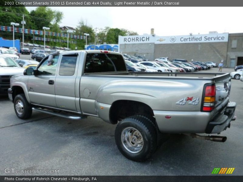 Light Pewter Metallic / Dark Charcoal 2003 Chevrolet Silverado 3500 LS Extended Cab 4x4 Dually