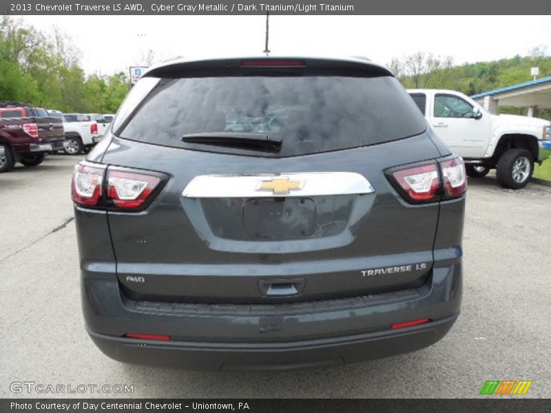 Cyber Gray Metallic / Dark Titanium/Light Titanium 2013 Chevrolet Traverse LS AWD
