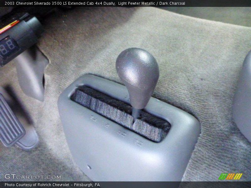 Light Pewter Metallic / Dark Charcoal 2003 Chevrolet Silverado 3500 LS Extended Cab 4x4 Dually