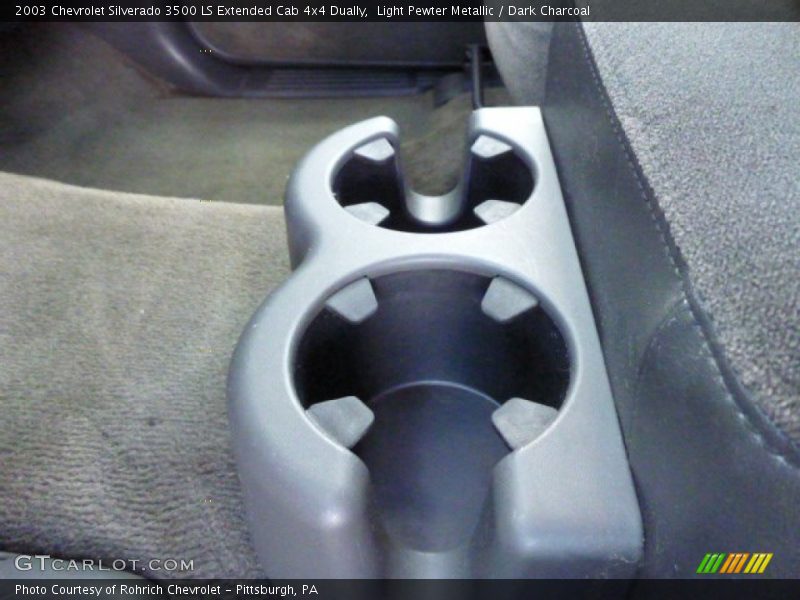 Light Pewter Metallic / Dark Charcoal 2003 Chevrolet Silverado 3500 LS Extended Cab 4x4 Dually