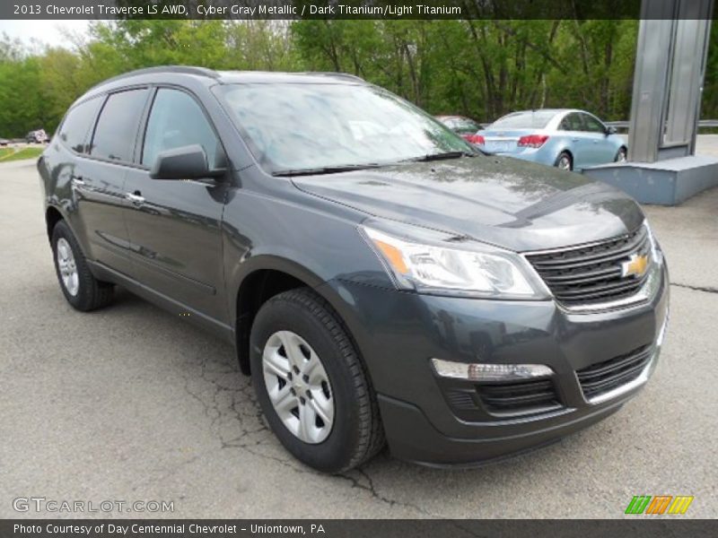 Cyber Gray Metallic / Dark Titanium/Light Titanium 2013 Chevrolet Traverse LS AWD
