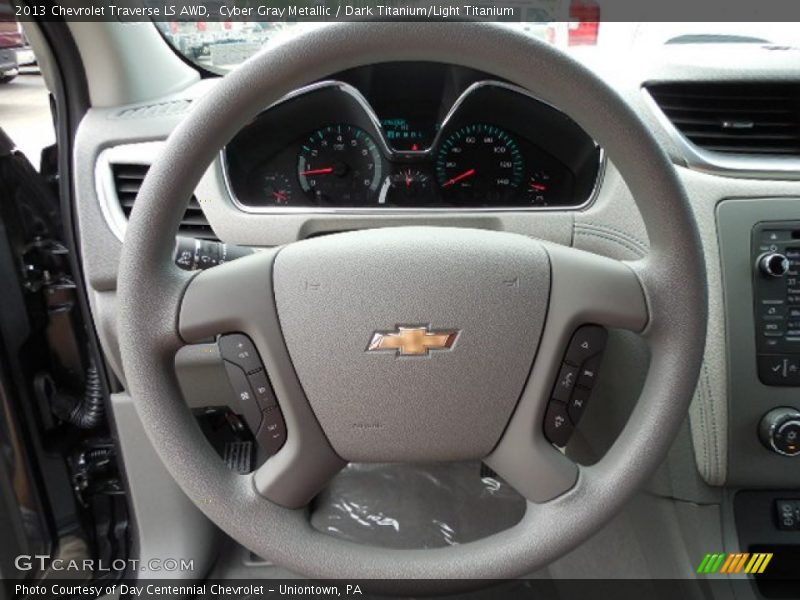 Cyber Gray Metallic / Dark Titanium/Light Titanium 2013 Chevrolet Traverse LS AWD