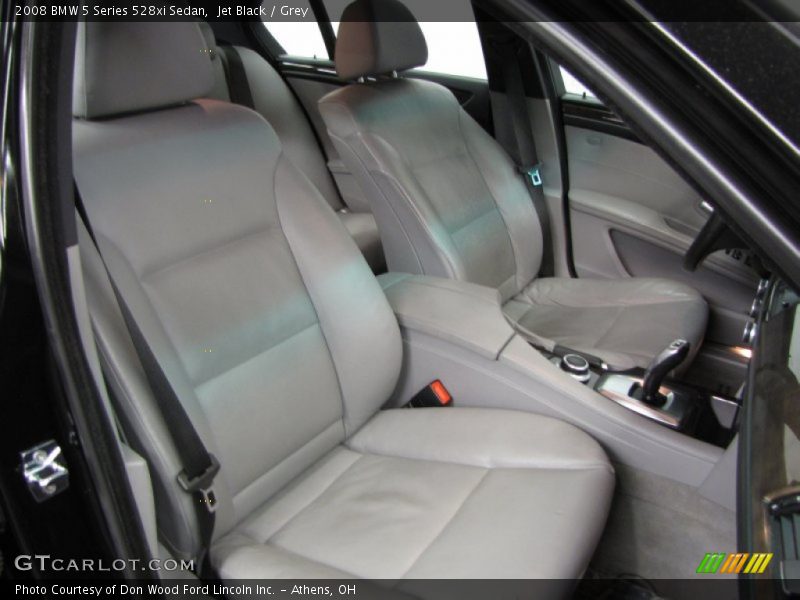 Jet Black / Grey 2008 BMW 5 Series 528xi Sedan