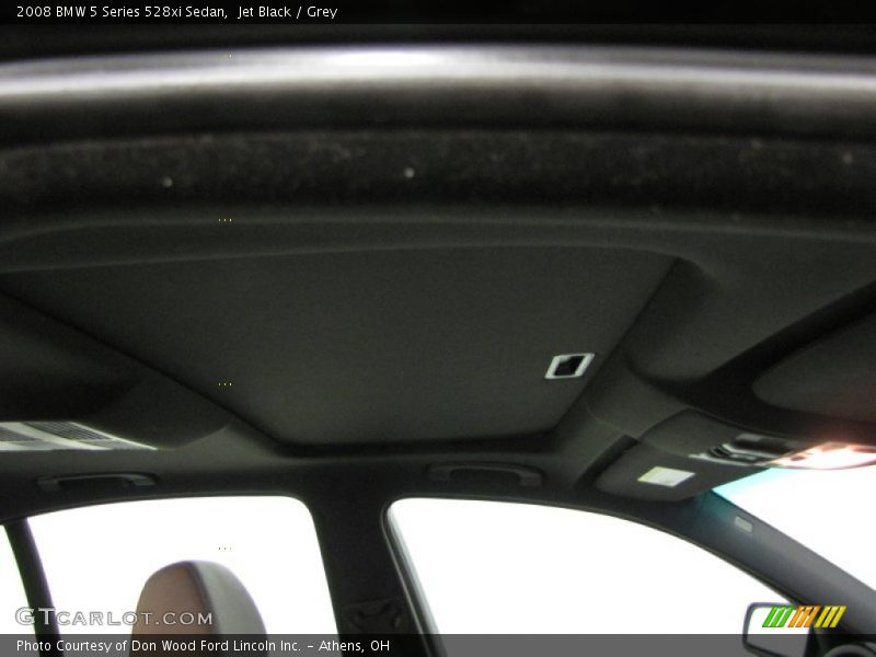 Jet Black / Grey 2008 BMW 5 Series 528xi Sedan