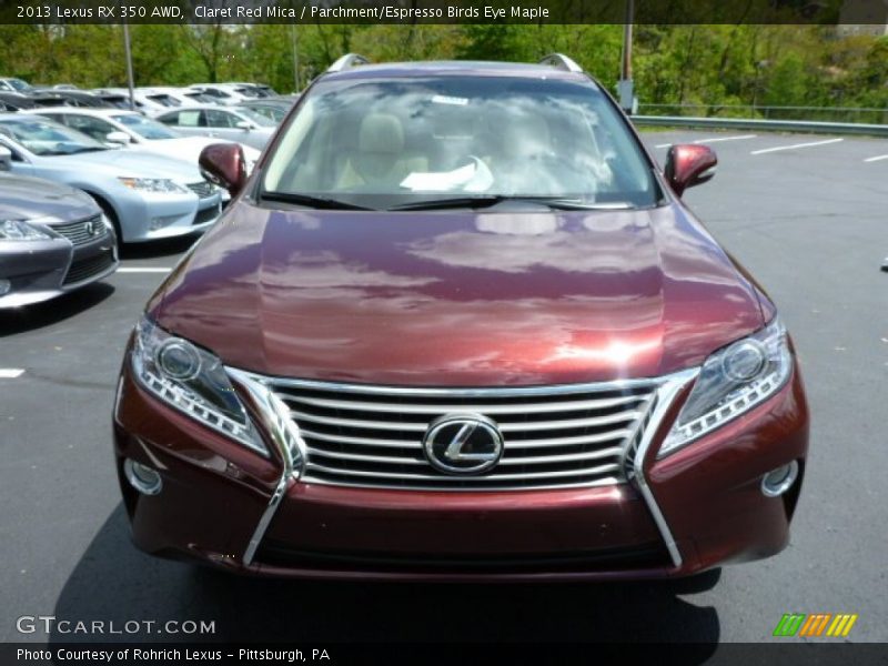 Claret Red Mica / Parchment/Espresso Birds Eye Maple 2013 Lexus RX 350 AWD